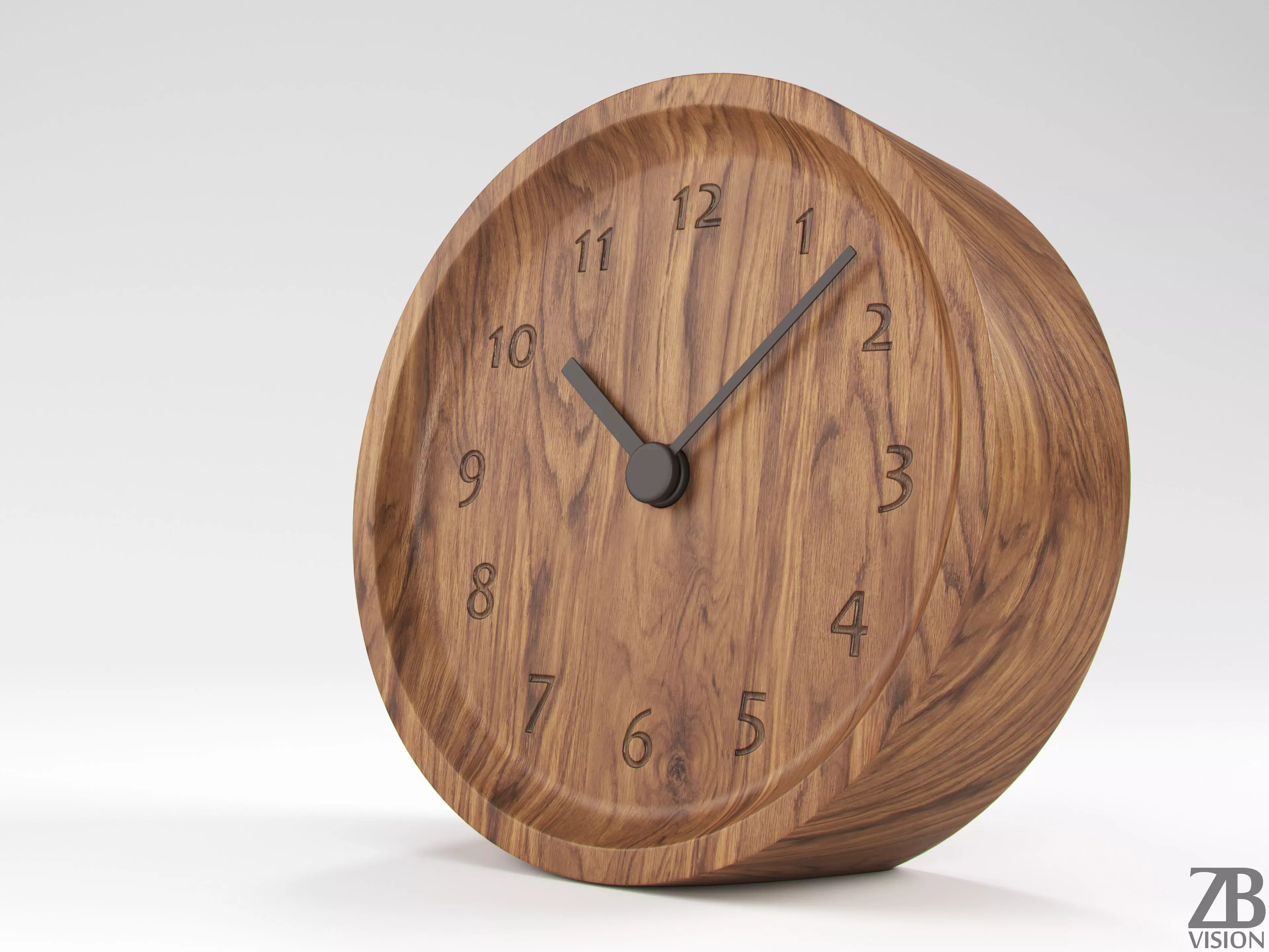 Muku Desk Clock 3D model_0