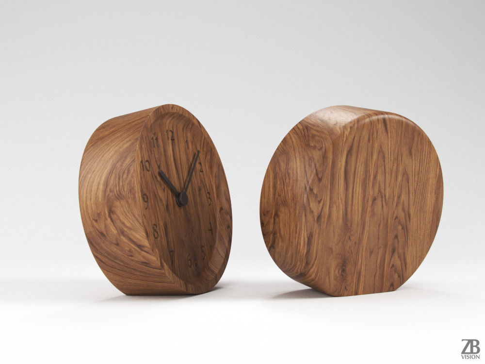 Muku Desk Clock 3D model_3