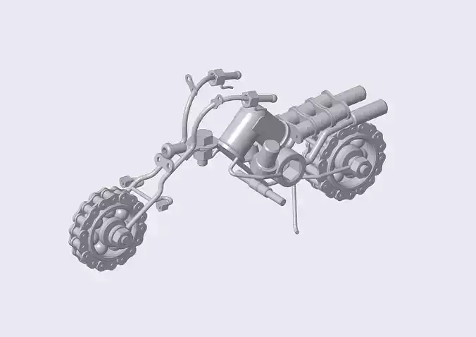 motorcycle model Free 3D model