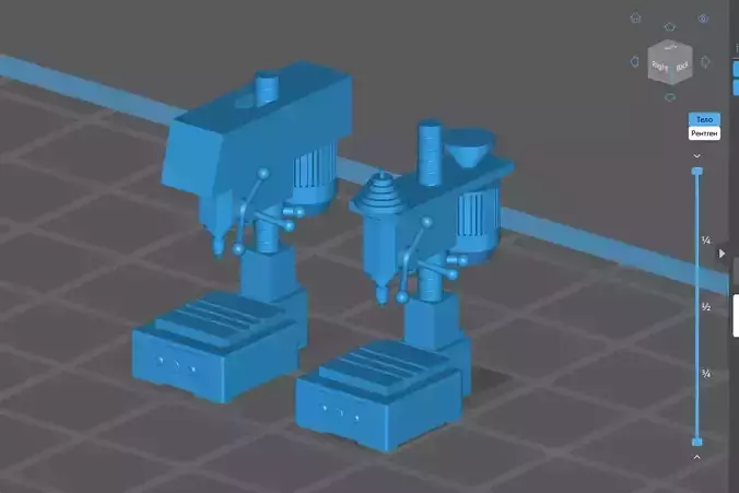 Drilling machine Scale model 1 43 3D print model