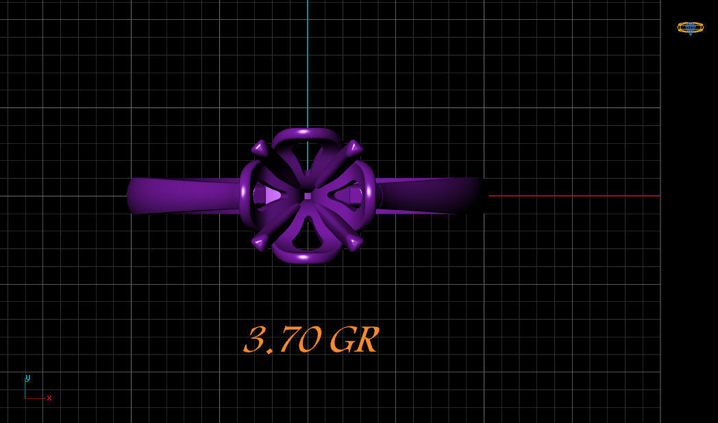 solitiare engagement ring gold 3D print model_20