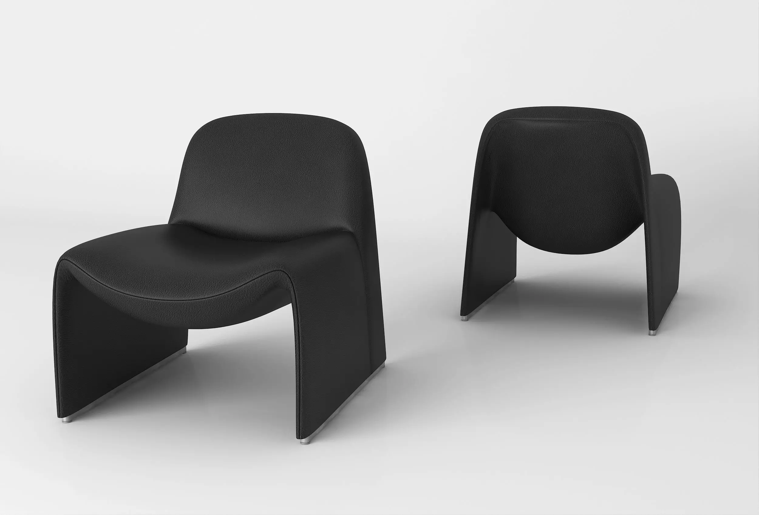 ALKY chair  by Giancarlo Piretti Low-poly 3D model_0
