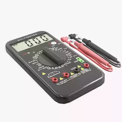 Multimeter digital Low-poly 3D model