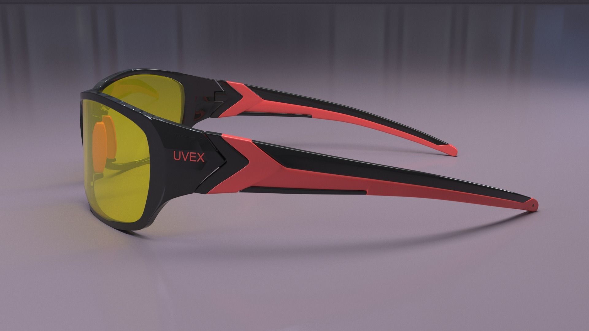 Uvex sportstyle 211 sunglasses Low-poly 3D model_4