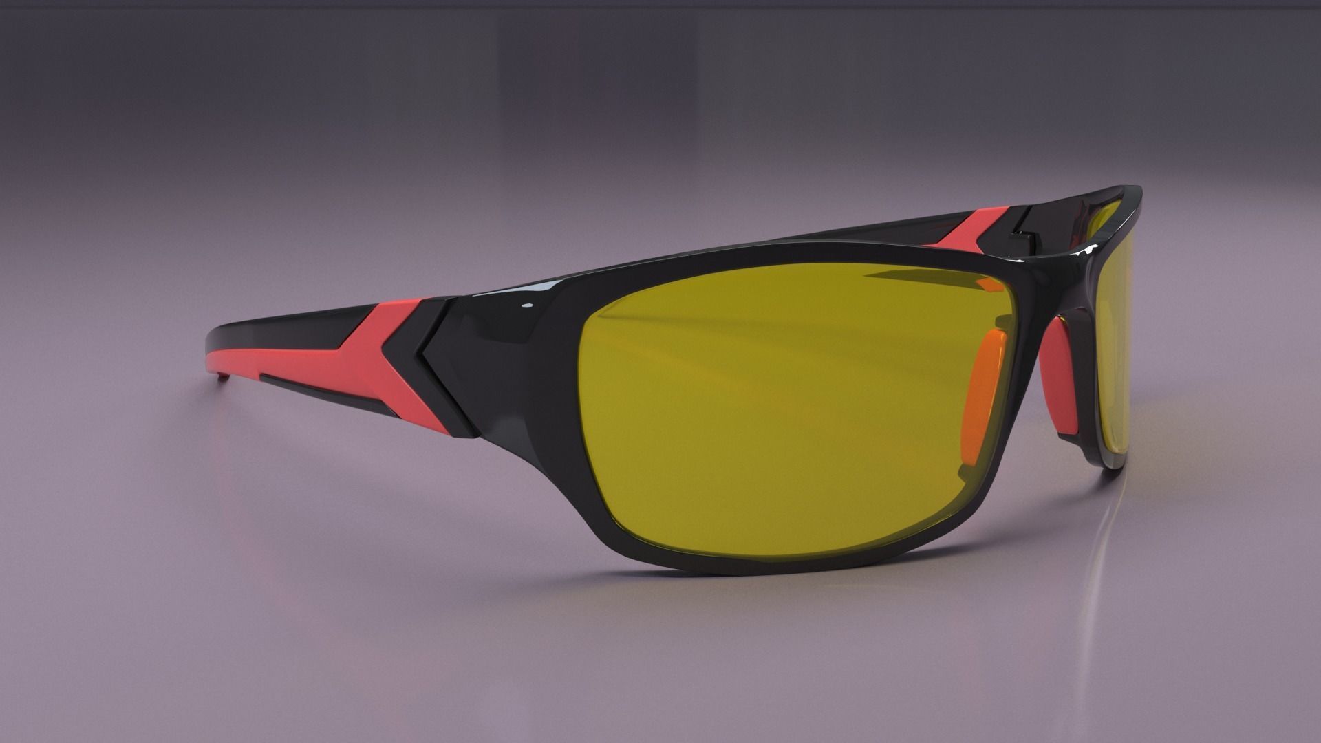 Uvex sportstyle 211 sunglasses Low-poly 3D model_8