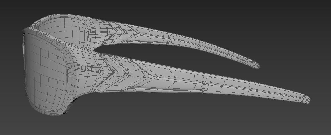 Uvex sportstyle 211 sunglasses Low-poly 3D model_5