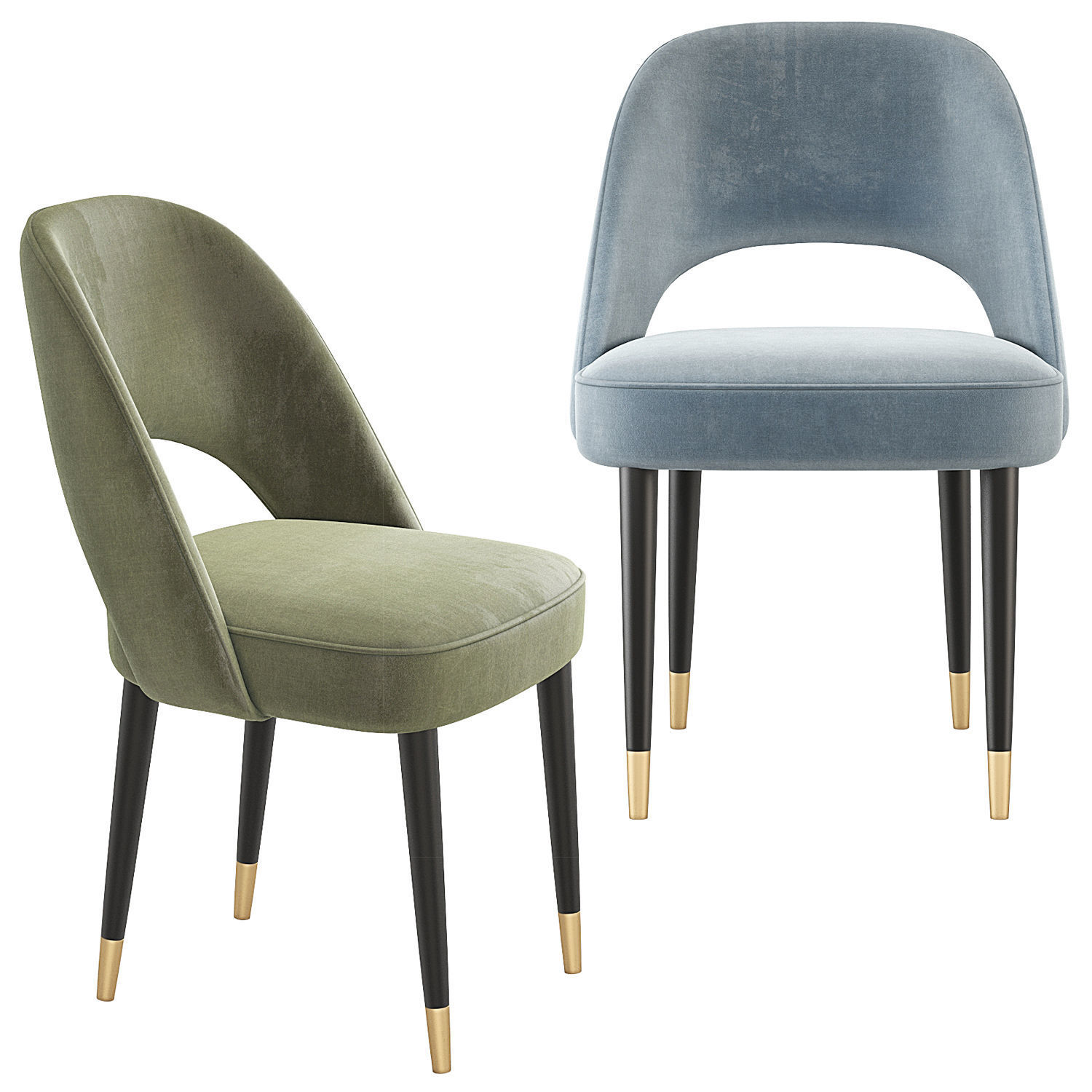 Laskasas Amour Dining Chair 3D model_1