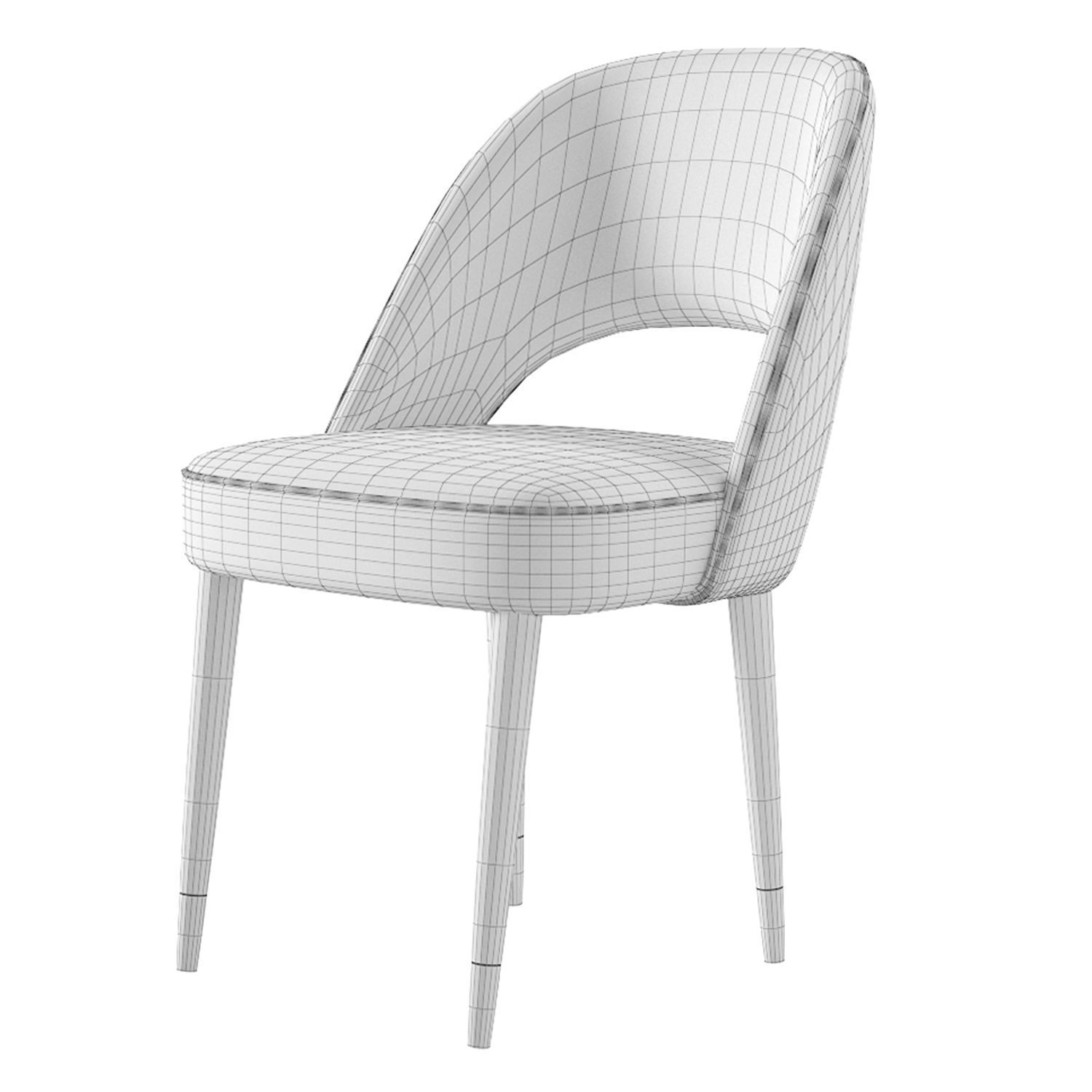 Laskasas Amour Dining Chair 3D model_12