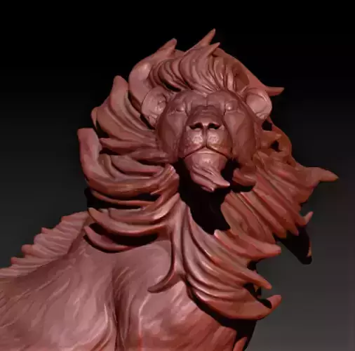 Lion animal 3D print model