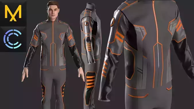 New concept Marvelous Clo3D Outfit Male OBJ mtl FBX
