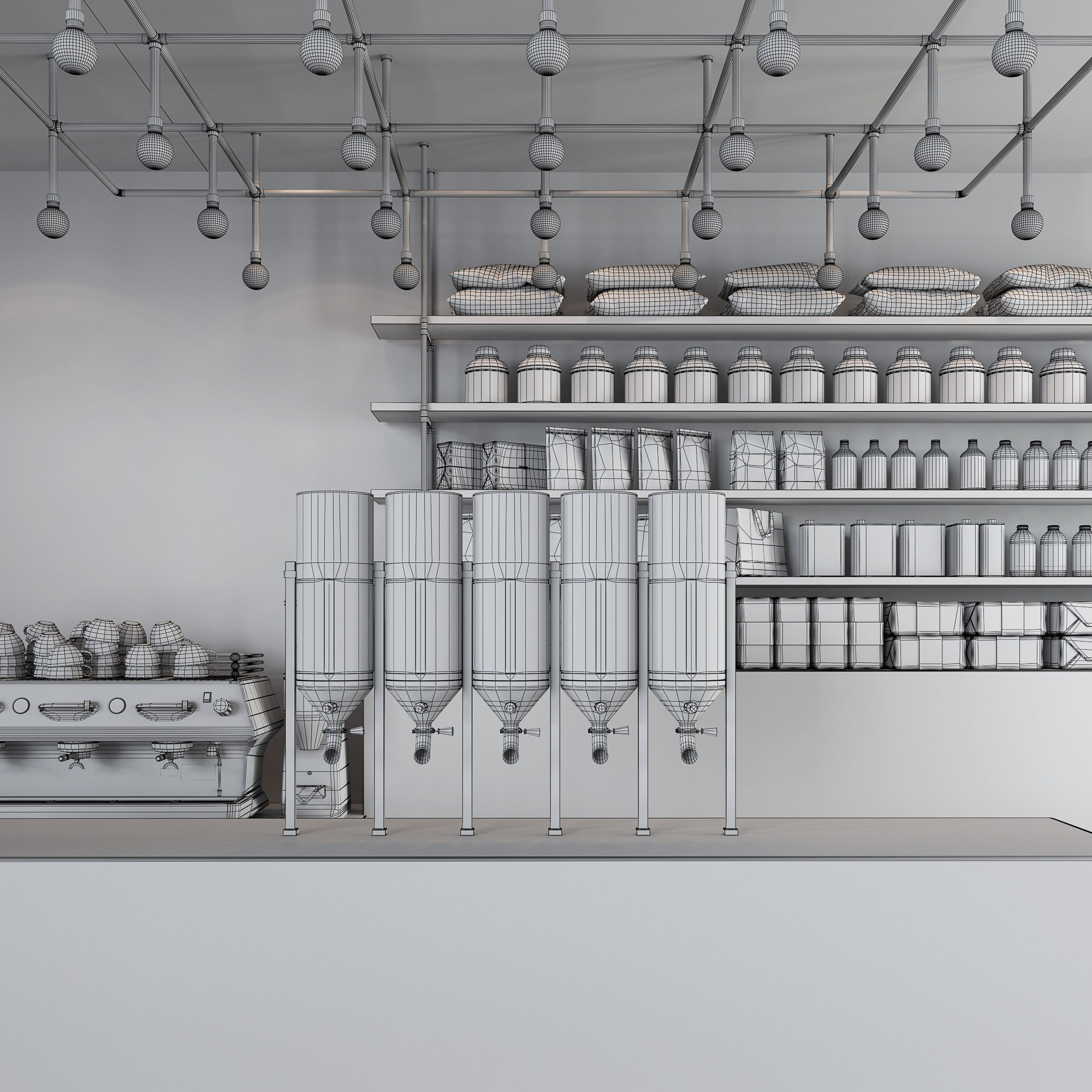 Cafe totu 3D model_3