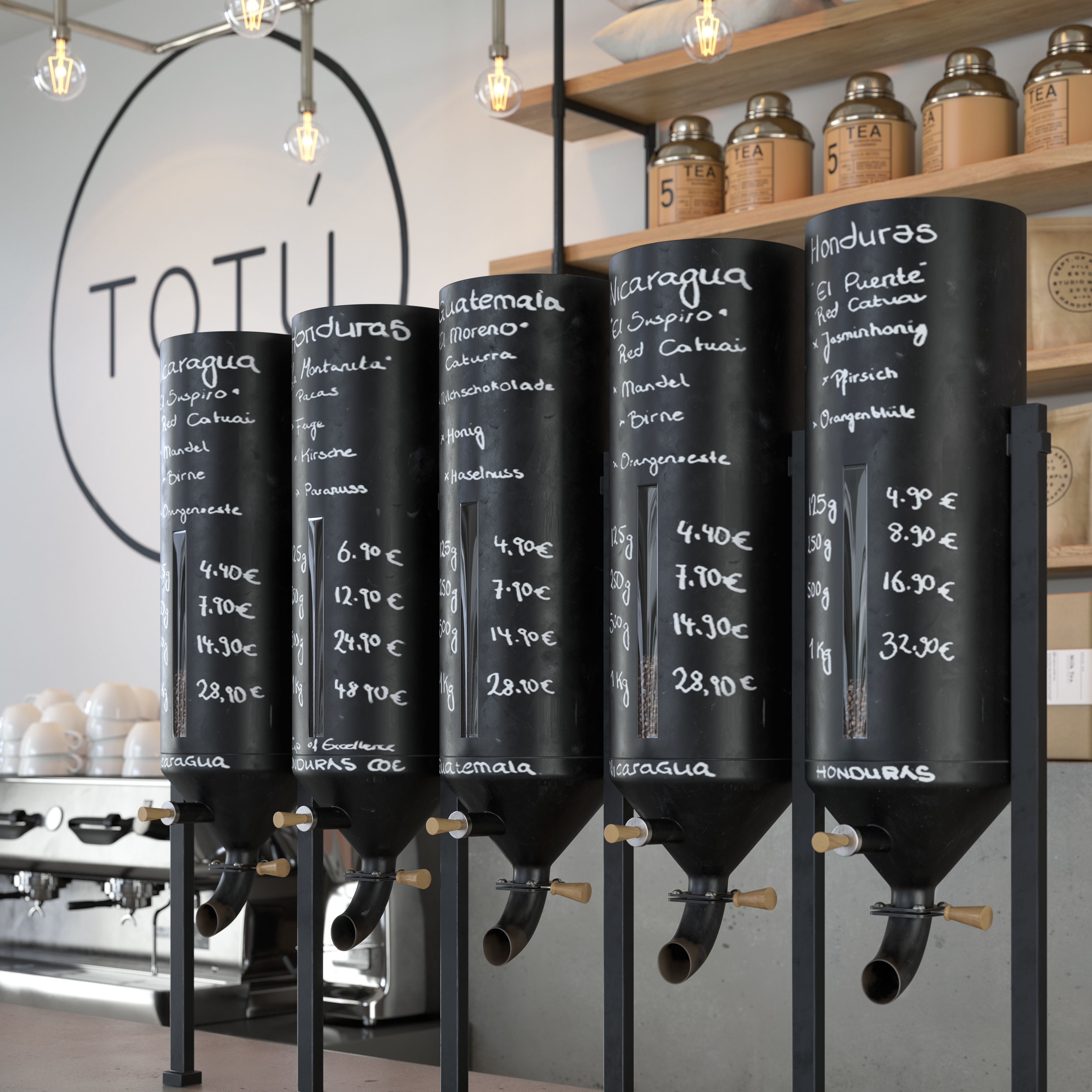 Cafe totu 3D model_1