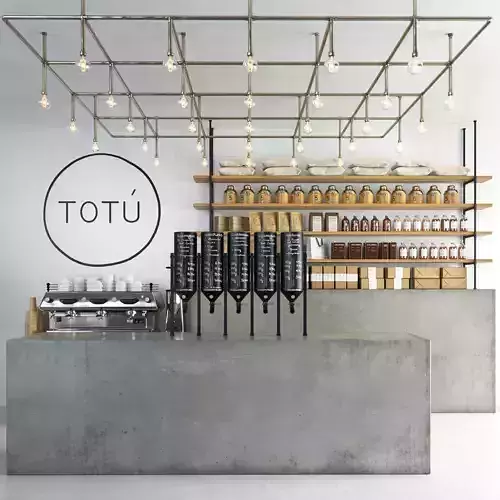 Cafe totu 3D model
