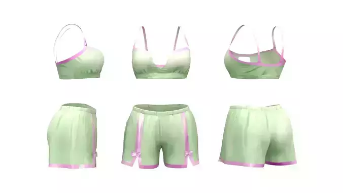 Loungewear Shorts And Bralet