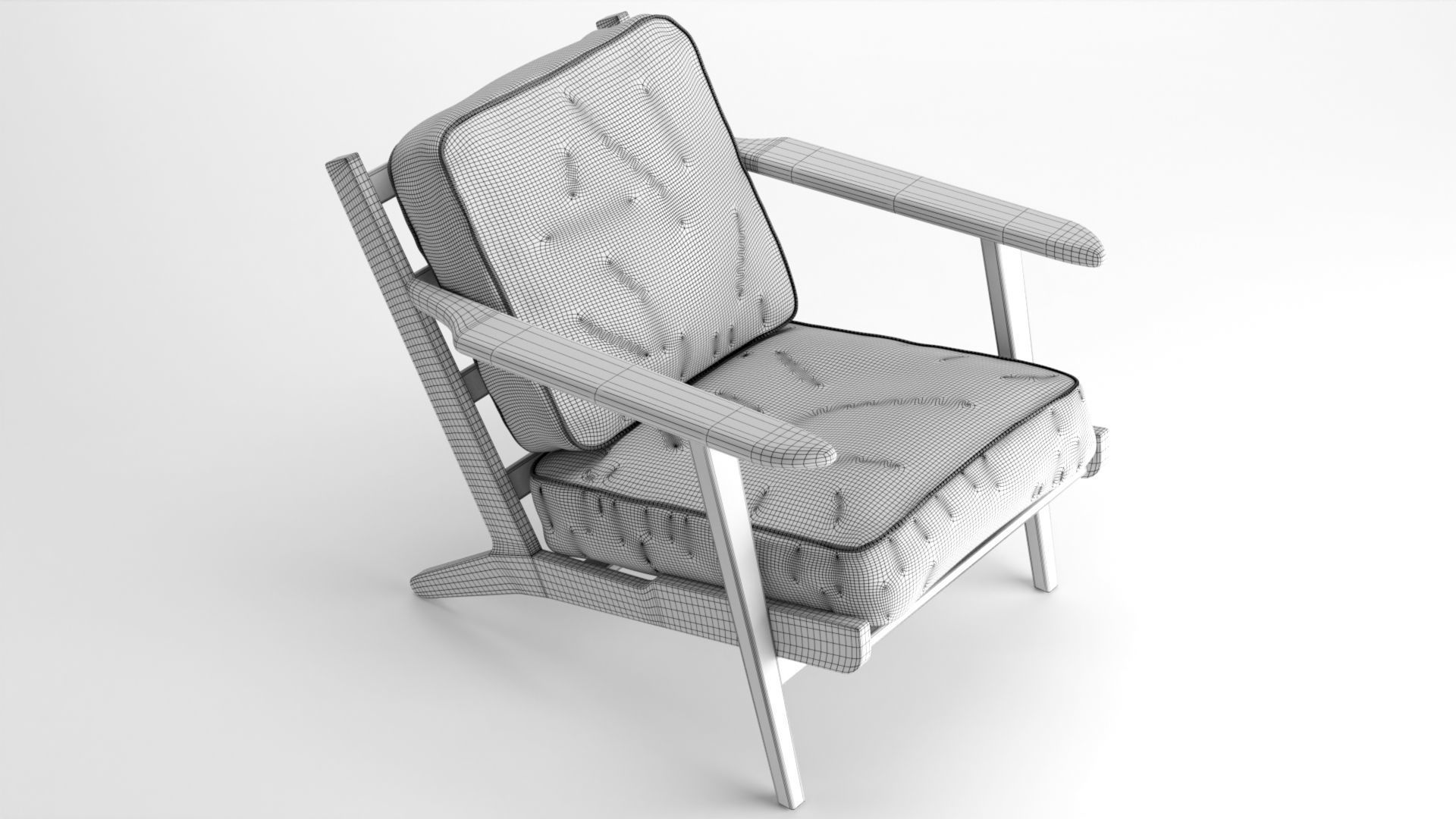 Lounge chair 3D model_6