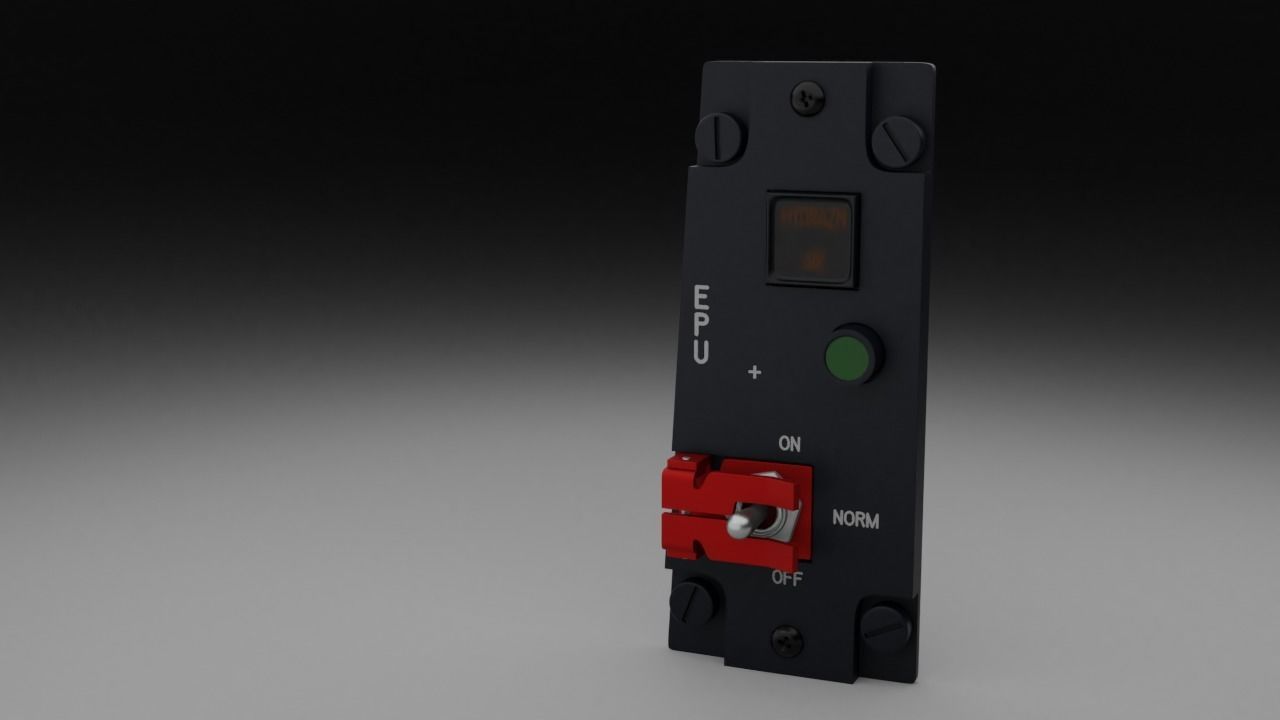 F16 EPU Panel 3D model_2