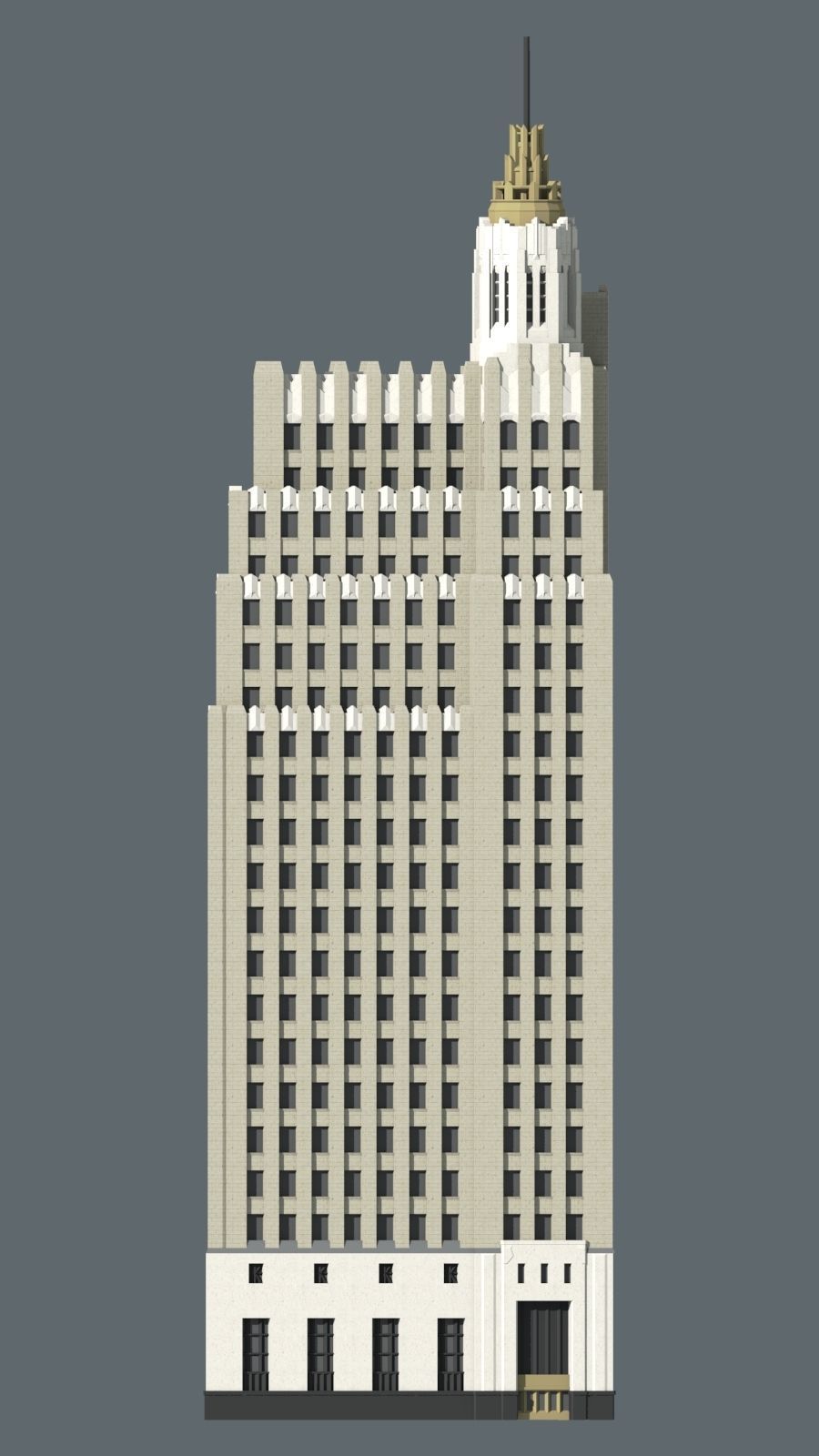 New Orleans Jazz Age Skyscrapers 3D print model_7