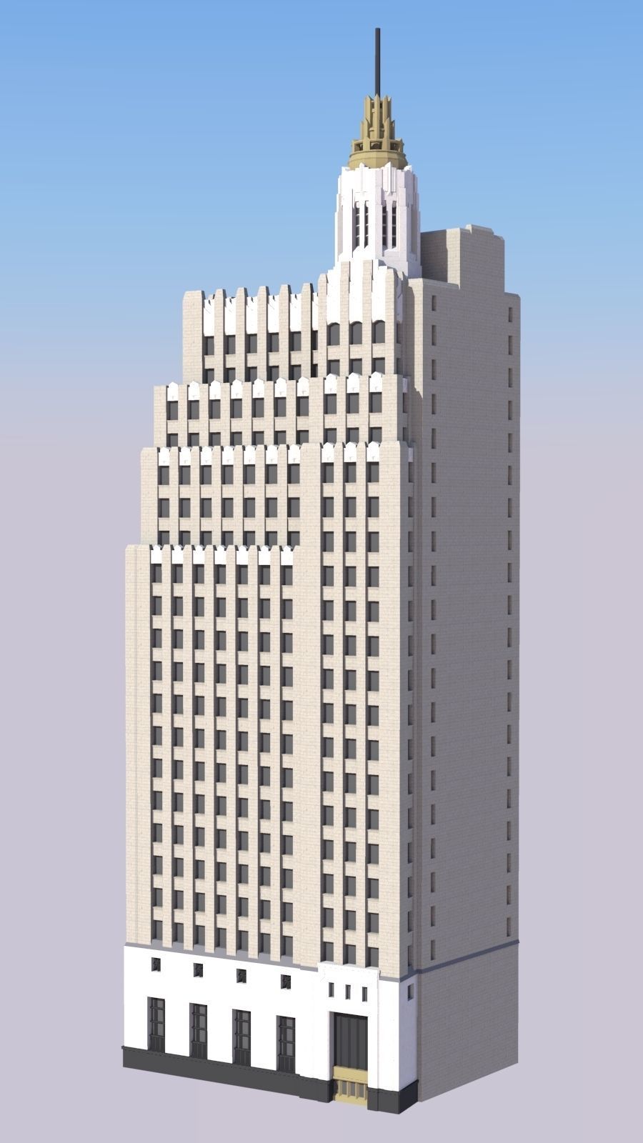 New Orleans Jazz Age Skyscrapers 3D print model_6