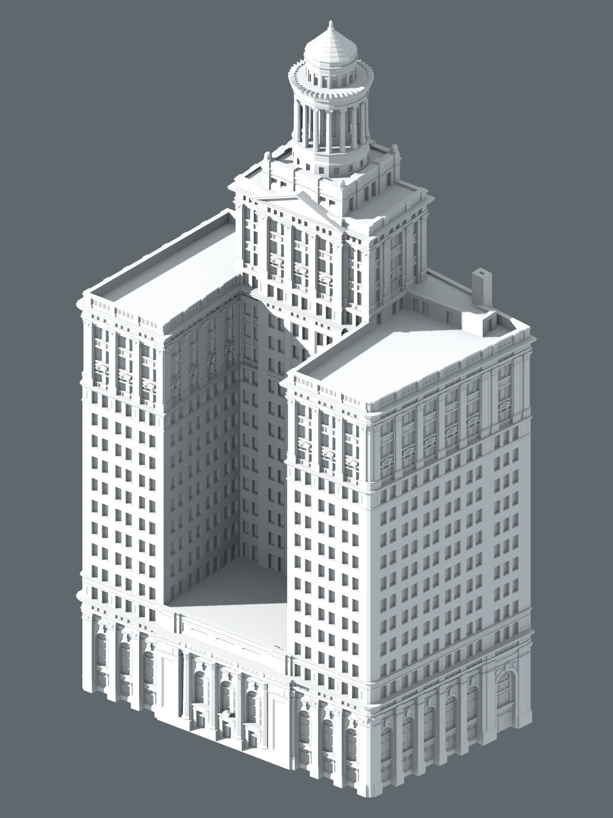 New Orleans Jazz Age Skyscrapers 3D print model_5