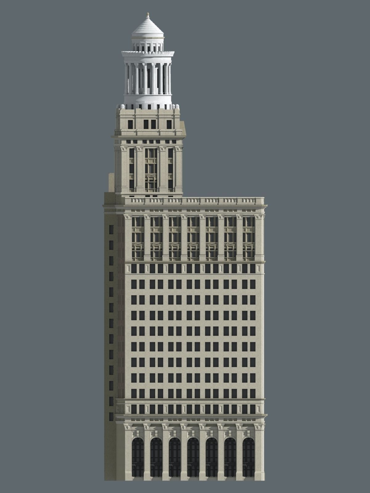 New Orleans Jazz Age Skyscrapers 3D print model_4