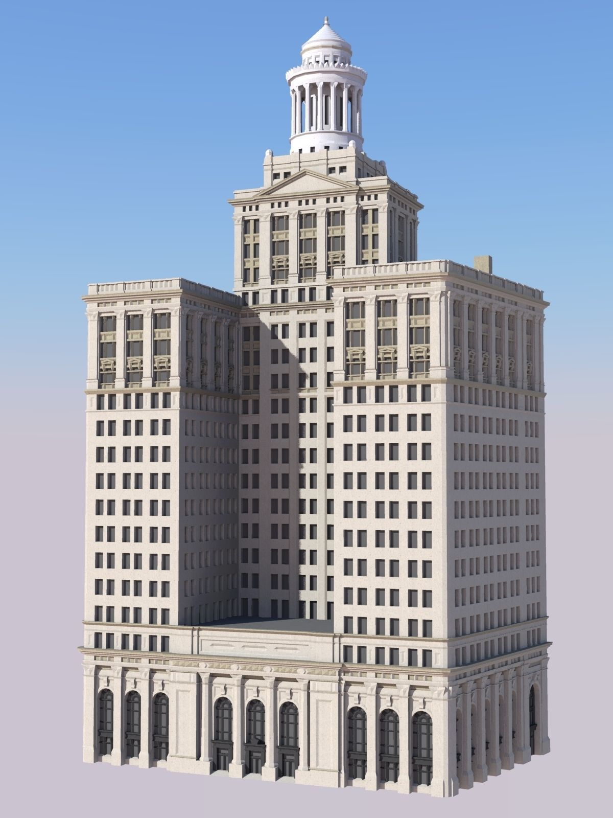 New Orleans Jazz Age Skyscrapers 3D print model_1