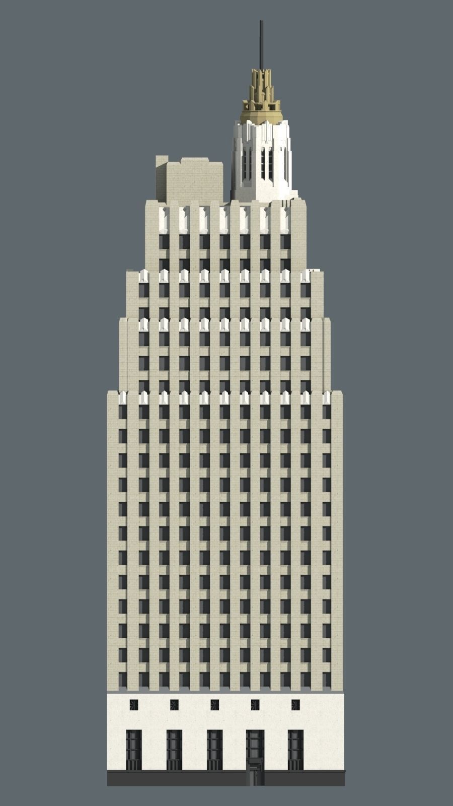 New Orleans Jazz Age Skyscrapers 3D print model_8