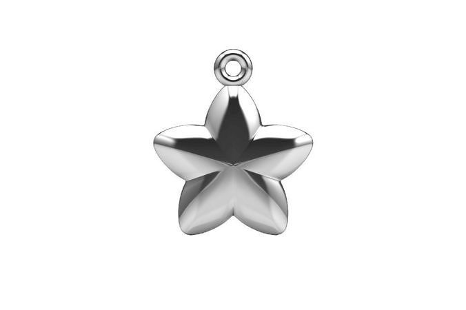 Chubby star charm 3D print model
