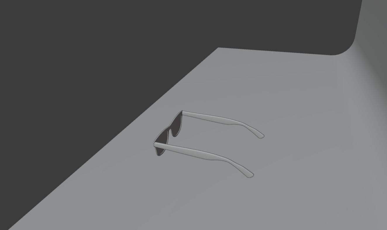 Eye glasses Low-poly 3D model_9