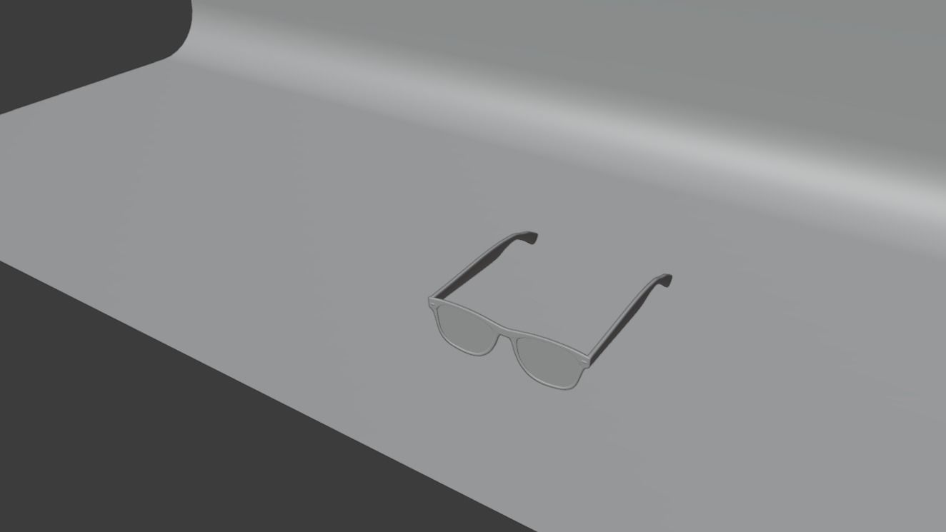 Eye glasses Low-poly 3D model_11