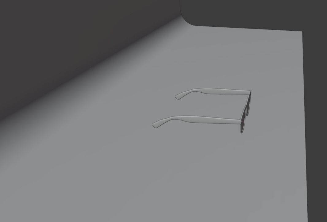 Eye glasses Low-poly 3D model_10