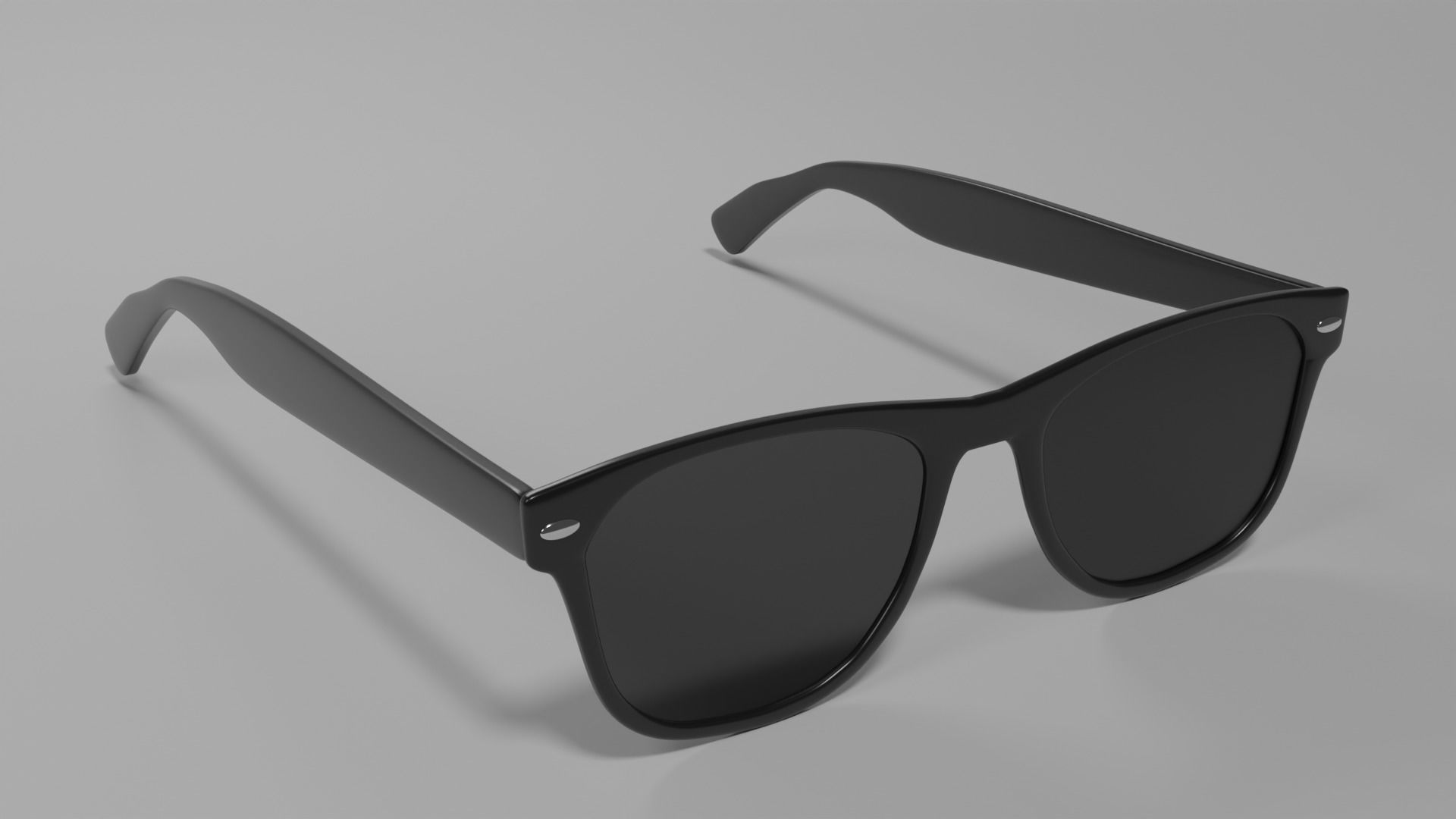 Eye glasses Low-poly 3D model_1