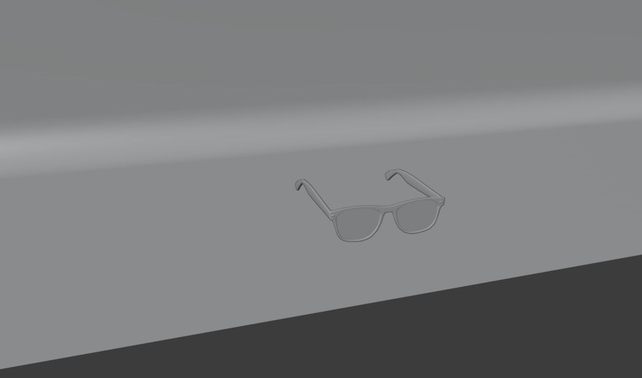 Eye glasses Low-poly 3D model_12