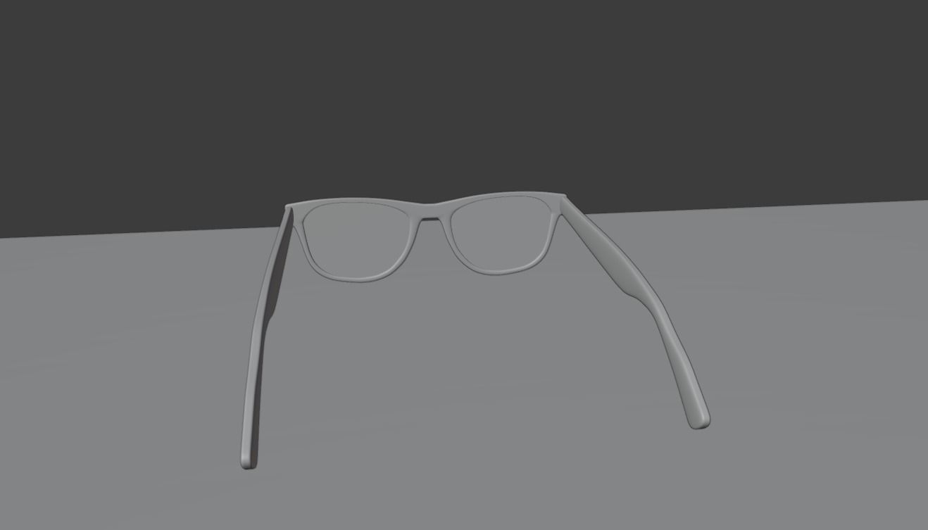 Eye glasses Low-poly 3D model_8