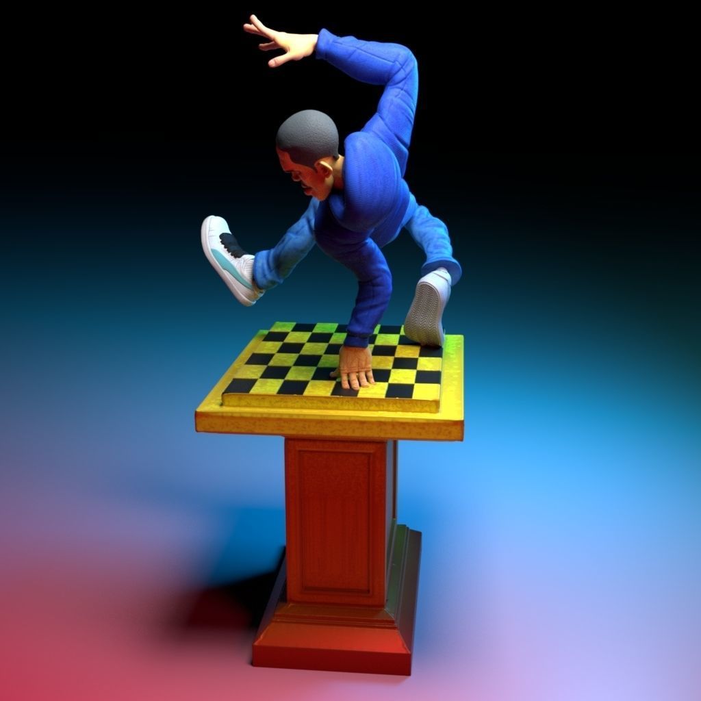B-Boy 4LIfe -22cm 3D print model_4
