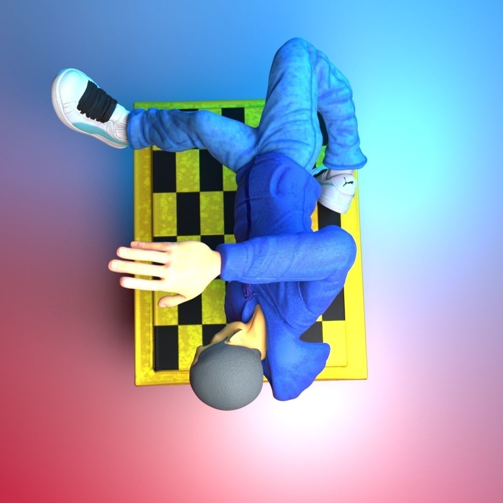 B-Boy 4LIfe -22cm 3D print model_5