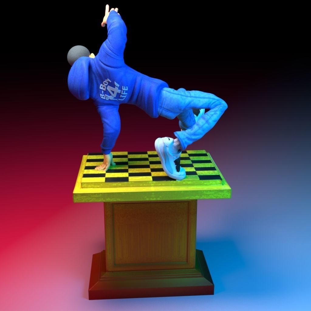 B-Boy 4LIfe -22cm 3D print model_3