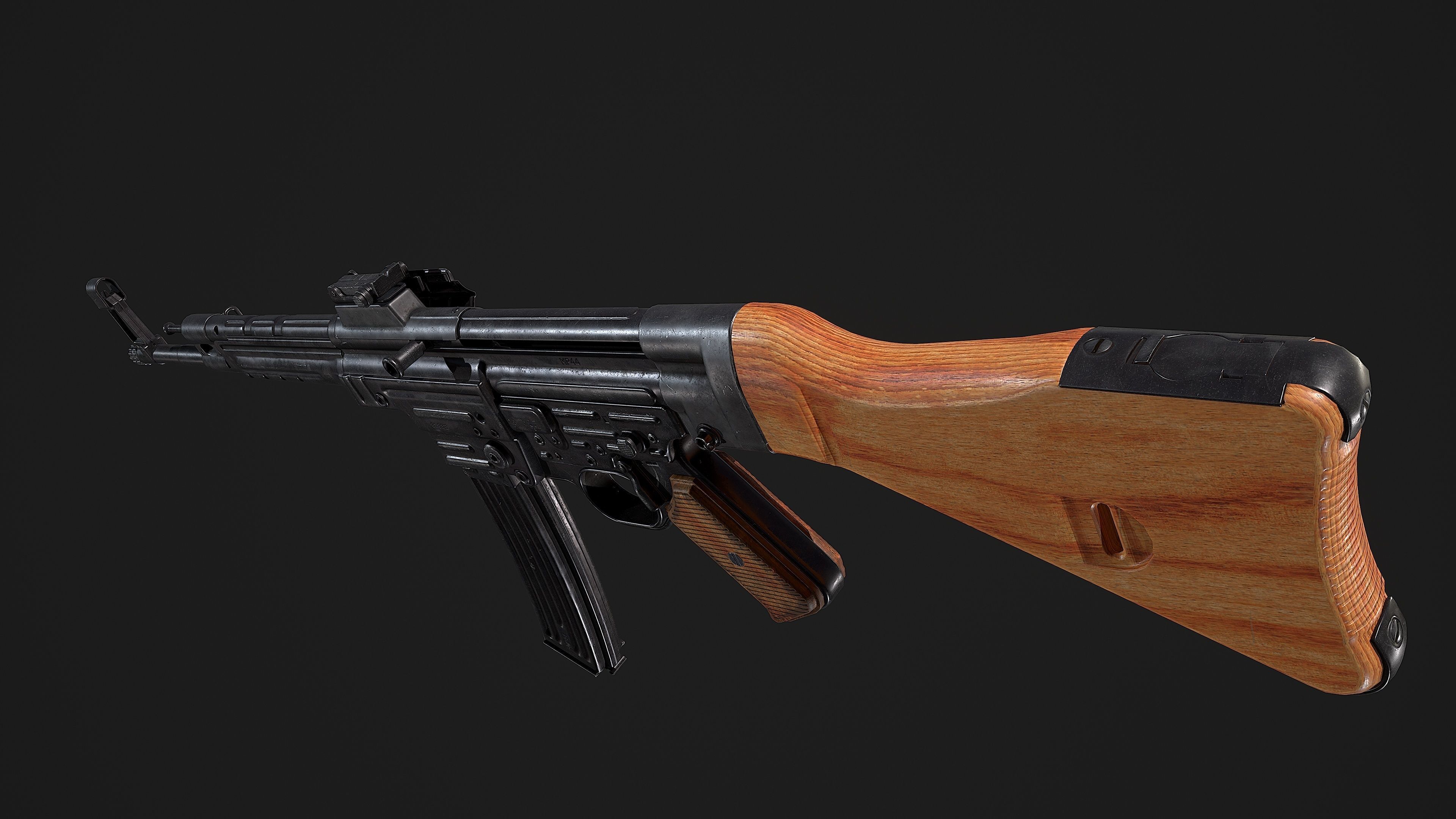 sturmgewehr 44 stg44 Low-poly 3D model_7