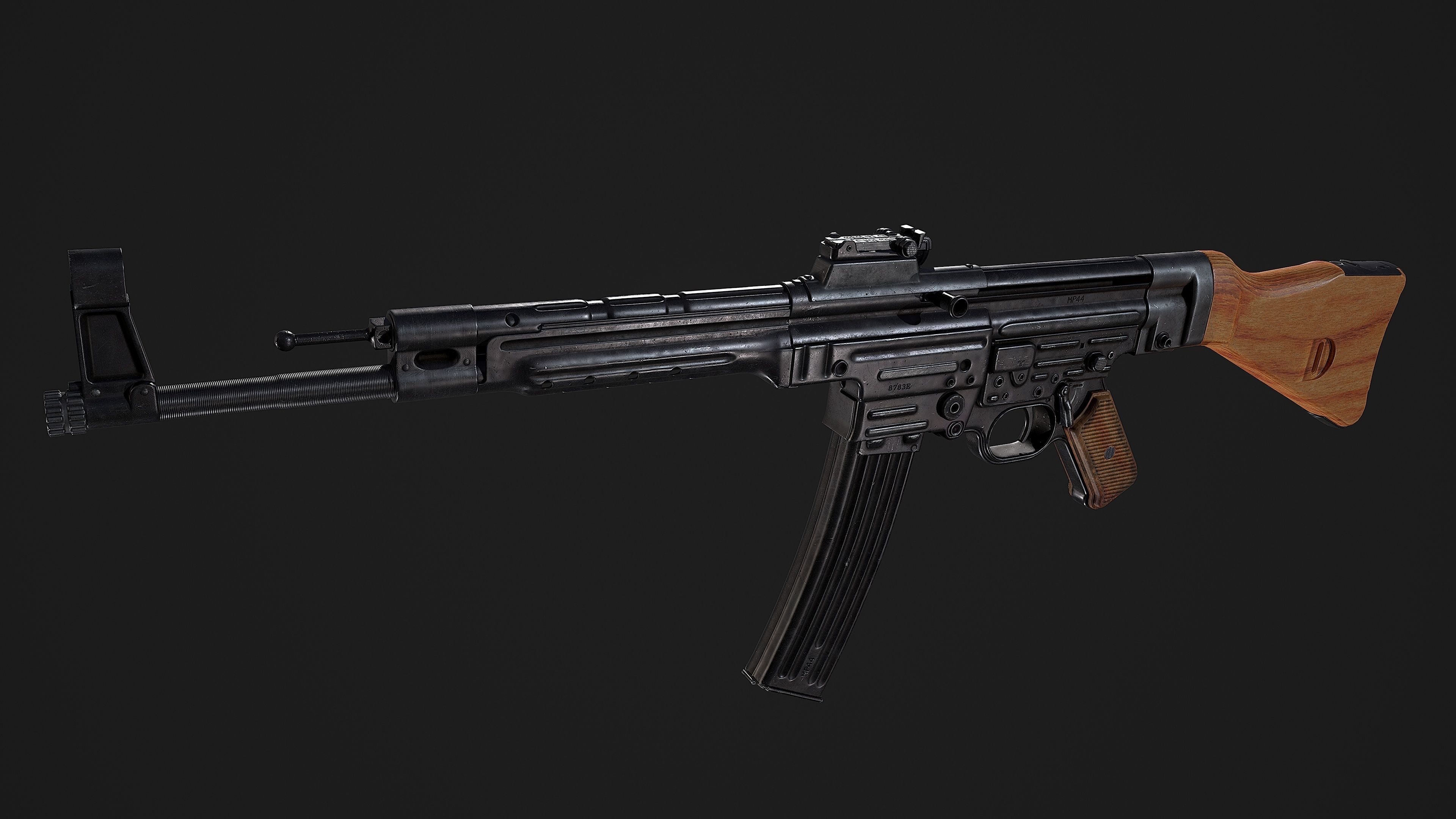 sturmgewehr 44 stg44 Low-poly 3D model_6