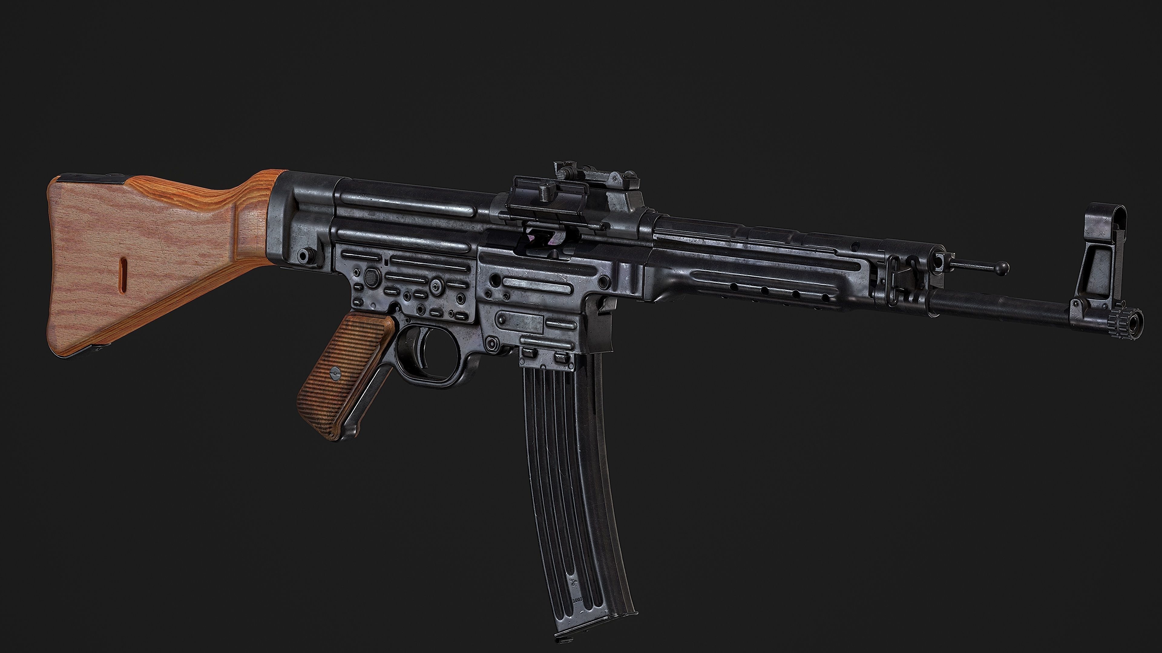 sturmgewehr 44 stg44 Low-poly 3D model_12