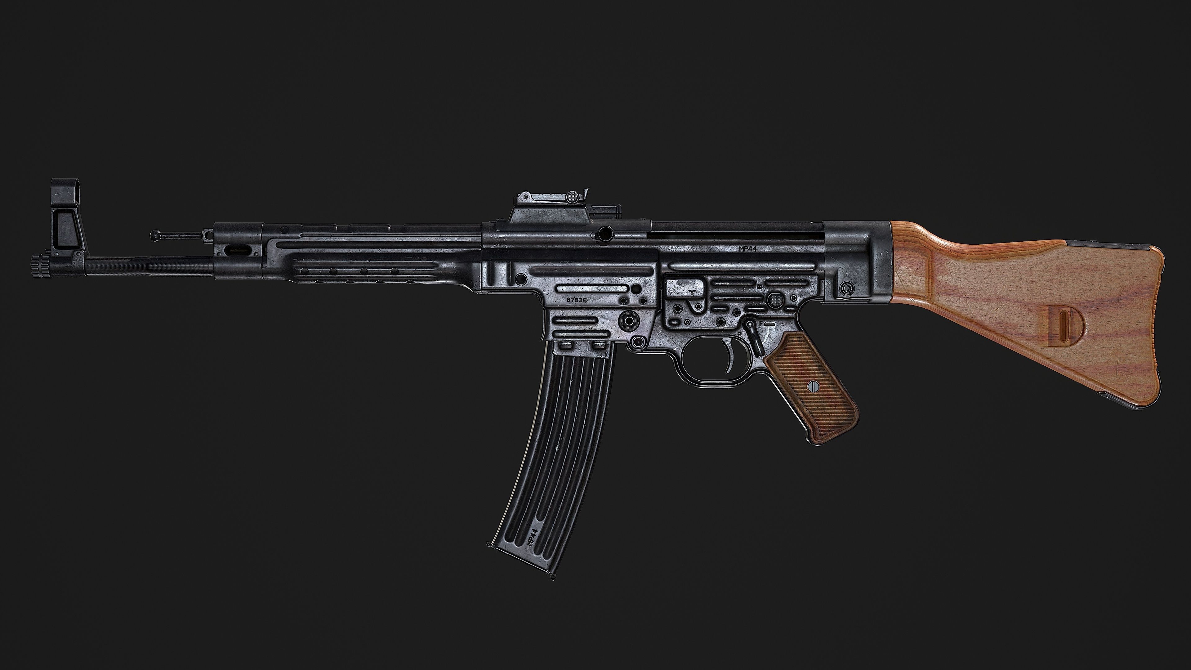 sturmgewehr 44 stg44 Low-poly 3D model_4