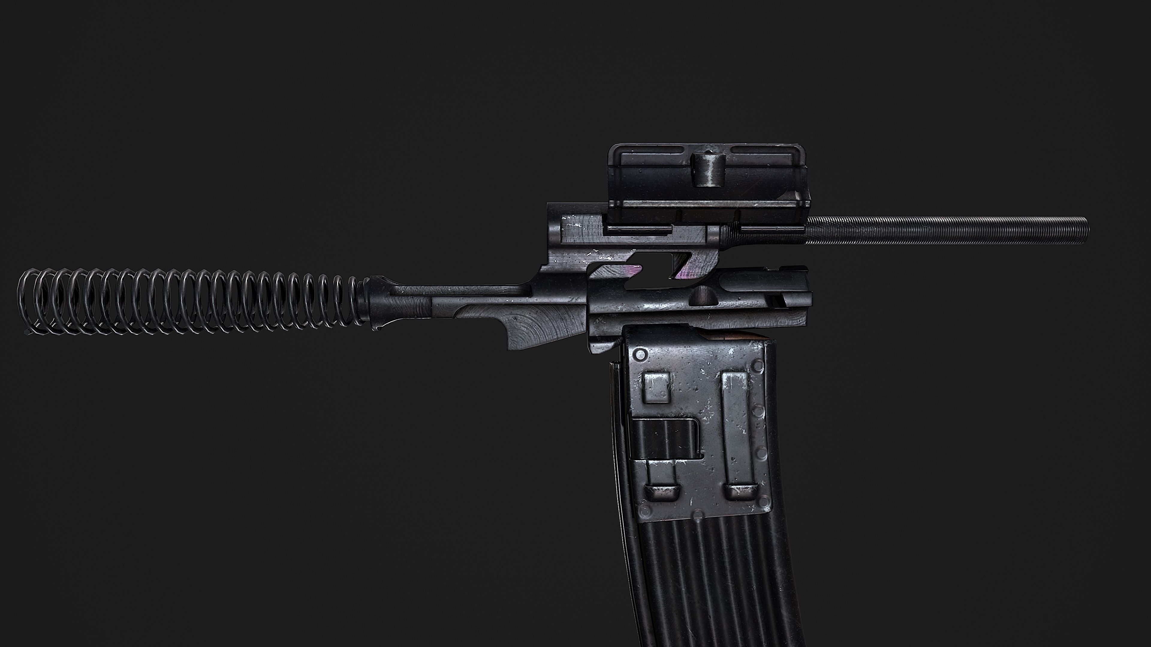 sturmgewehr 44 stg44 Low-poly 3D model_10