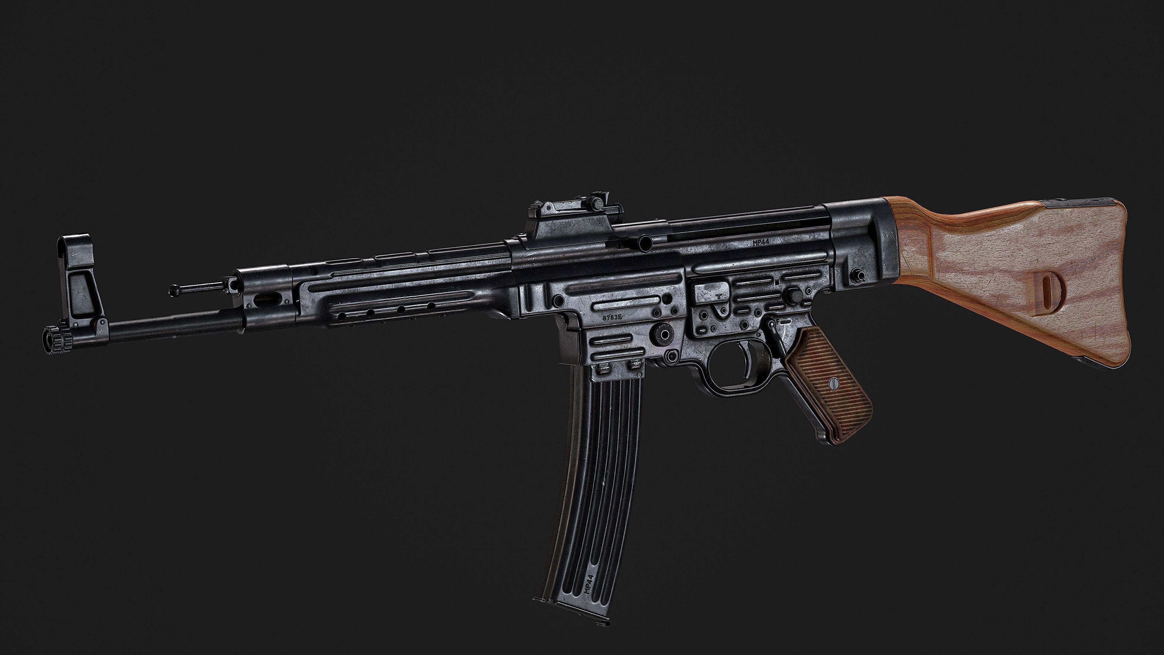 sturmgewehr 44 stg44 Low-poly 3D model_11