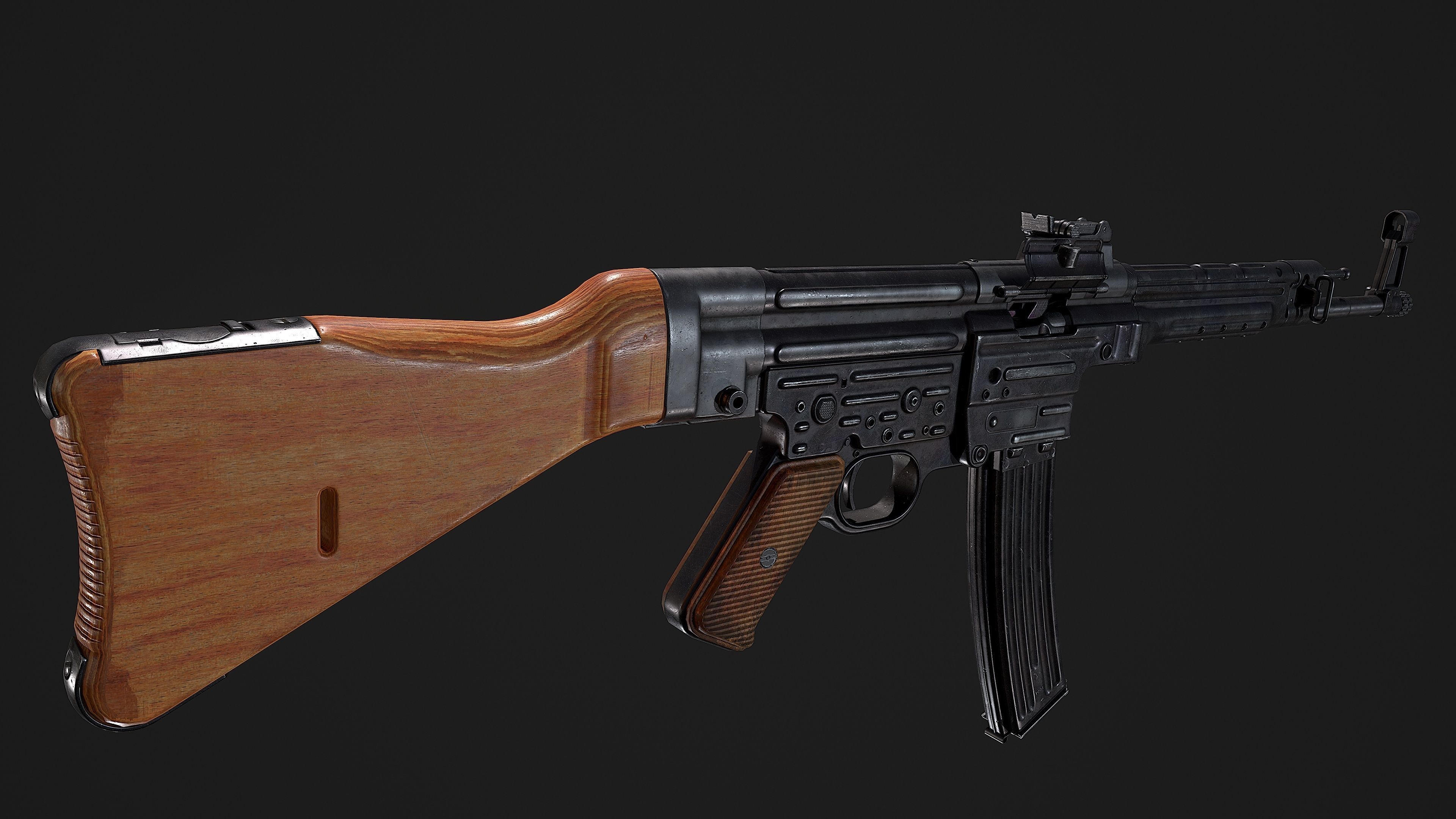sturmgewehr 44 stg44 Low-poly 3D model_8