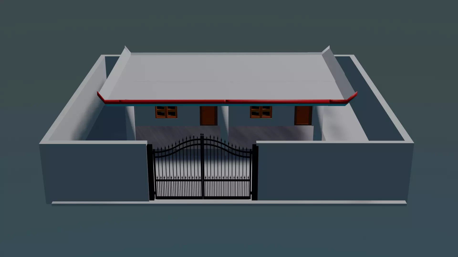 real home Low-poly 3D model_0