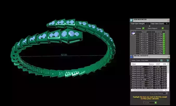 BVL bracelet print 3D model 