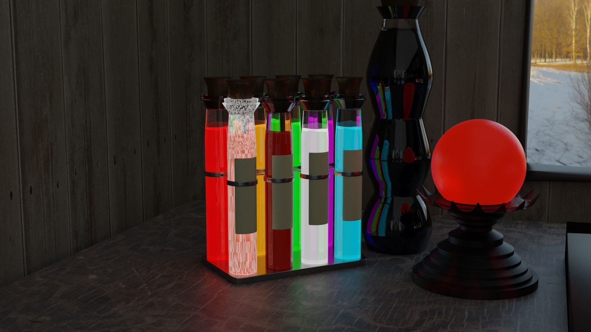 Potion rooms and extras 3D Model Collection_12