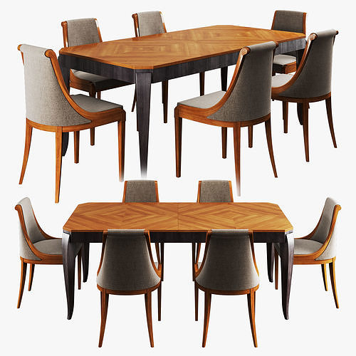 Morelato dining set 001 3D model