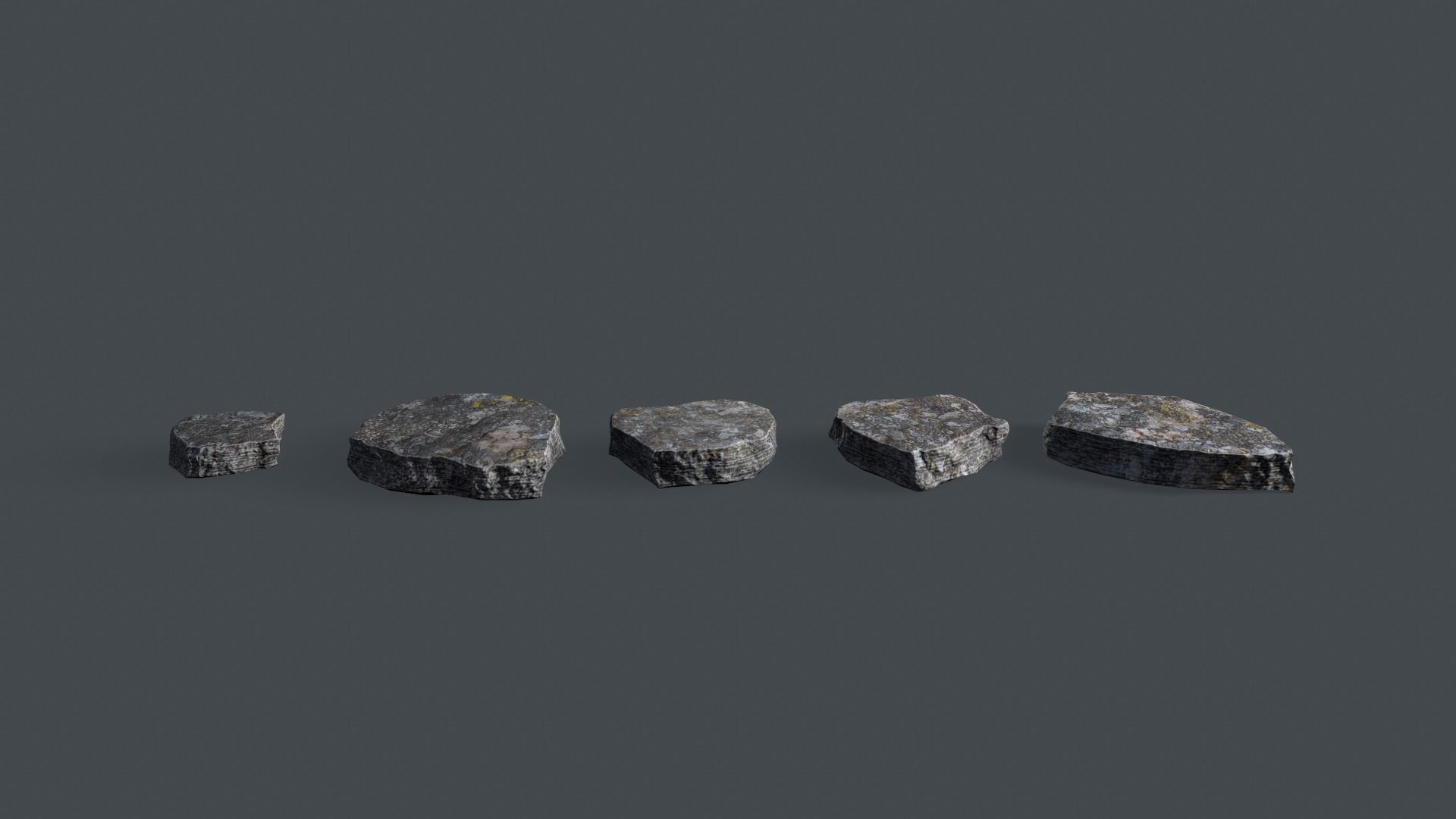 Sandstone Low-poly 3D model_1