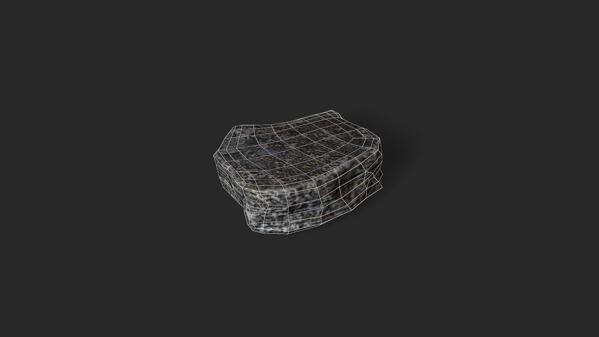 Sandstone Low-poly 3D model_3