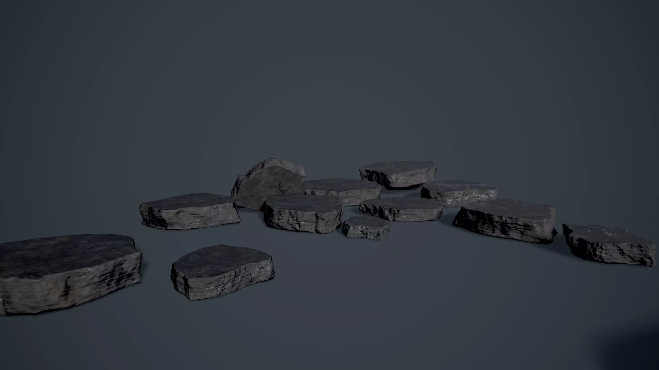 Sandstone Low-poly 3D model_0